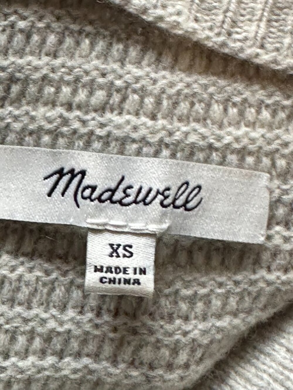 Madewell Skyscraper Merino Wool Funnel Neck Sweater Dress Gray‎ Size XS - Picture 3 of 6